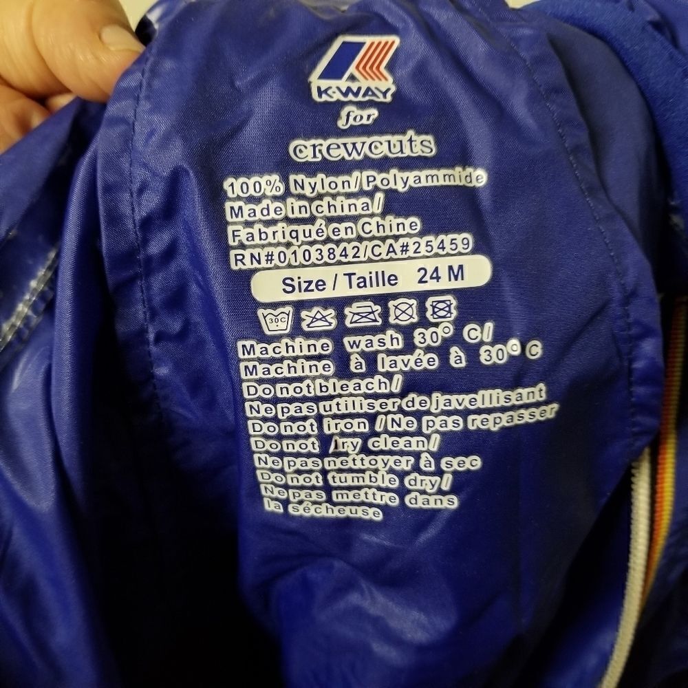 Crew Cuts jacket windbreaker rain coat hooded - Picture 2 of 4